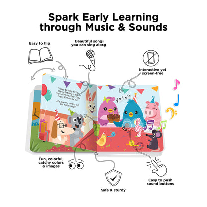 Ditty Bird Happy Birthday Board Book (Rechargeable)