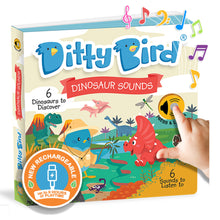 Load image into Gallery viewer, Ditty Bird Dinosaur Sounds Board Book (Rechargeable)

