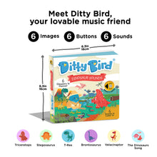 Load image into Gallery viewer, Ditty Bird Dinosaur Sounds Board Book (Rechargeable)
