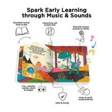 Load image into Gallery viewer, Ditty Bird Dinosaur Sounds Board Book (Rechargeable)
