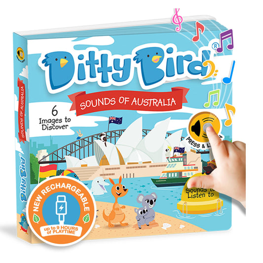 Ditty Bird Sounds of Australia Board Book (Rechargeable)