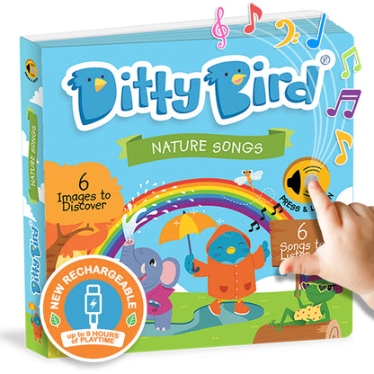 Ditty Bird Nature Songs Board Book (Rechargeable)