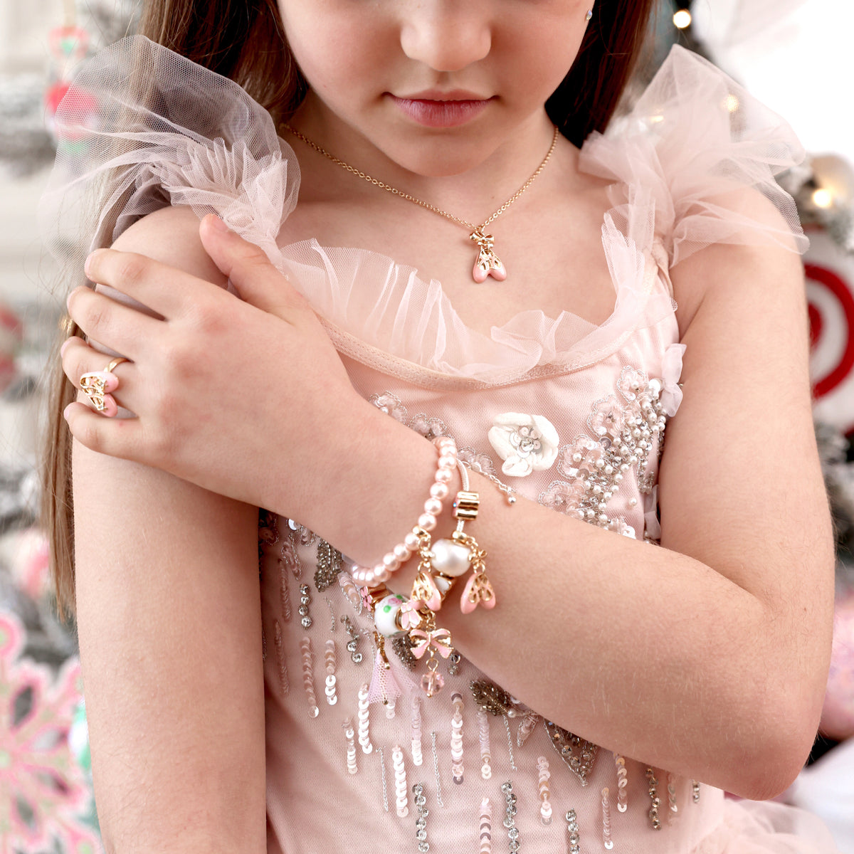 Lauren Hinkley Ballet Slippers Pearl Bracelet