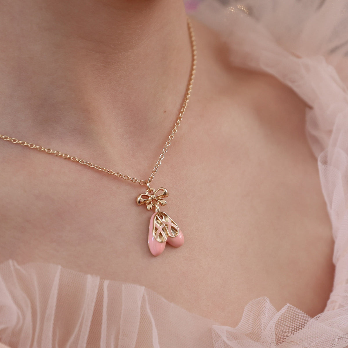 Lauren Hinkley Ballet Slippers Necklace