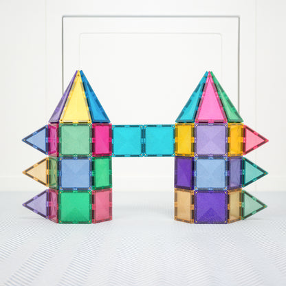 Connetix 48pc Glitter Castle Pack