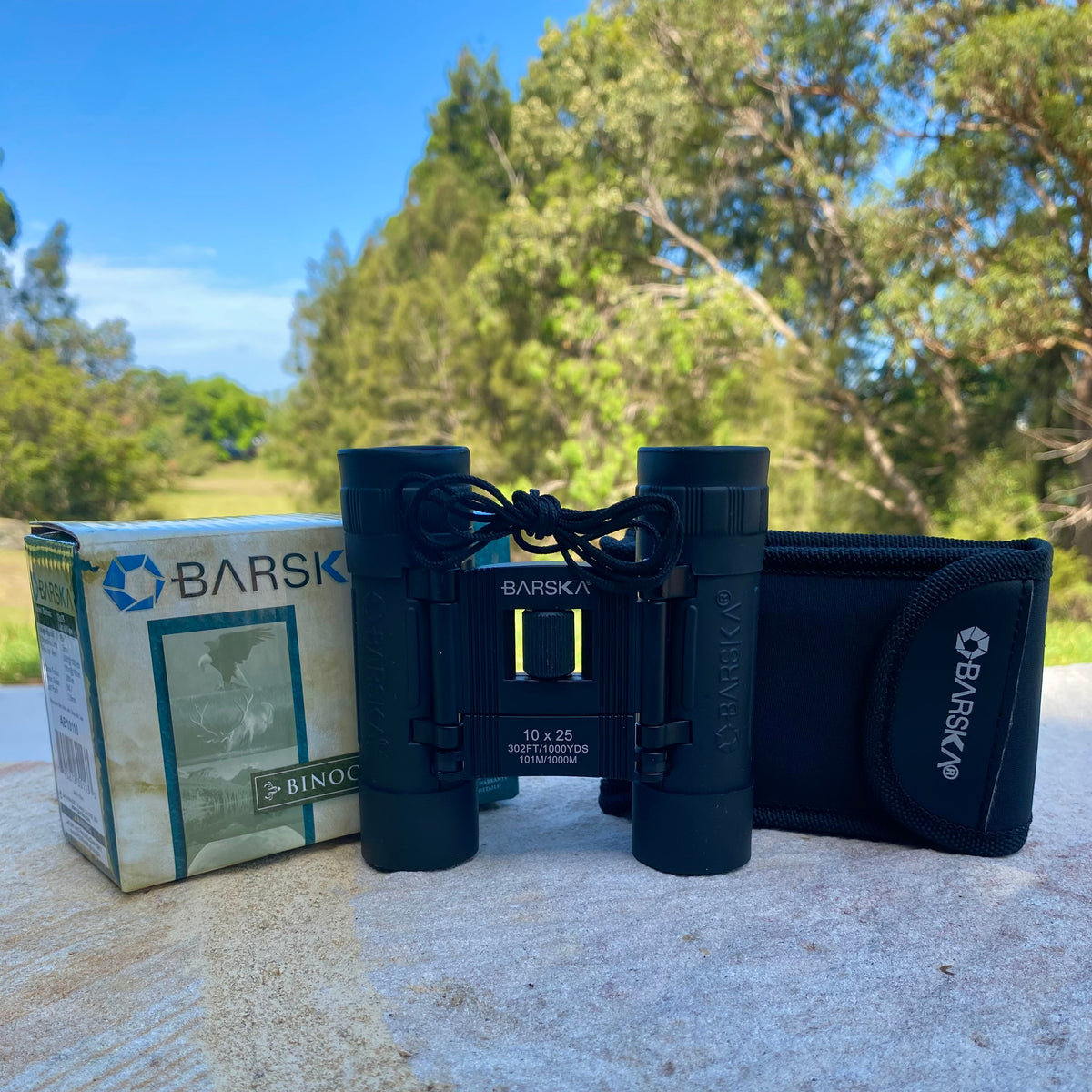 Barska 10x25 Lucid View Black Compact Binocular