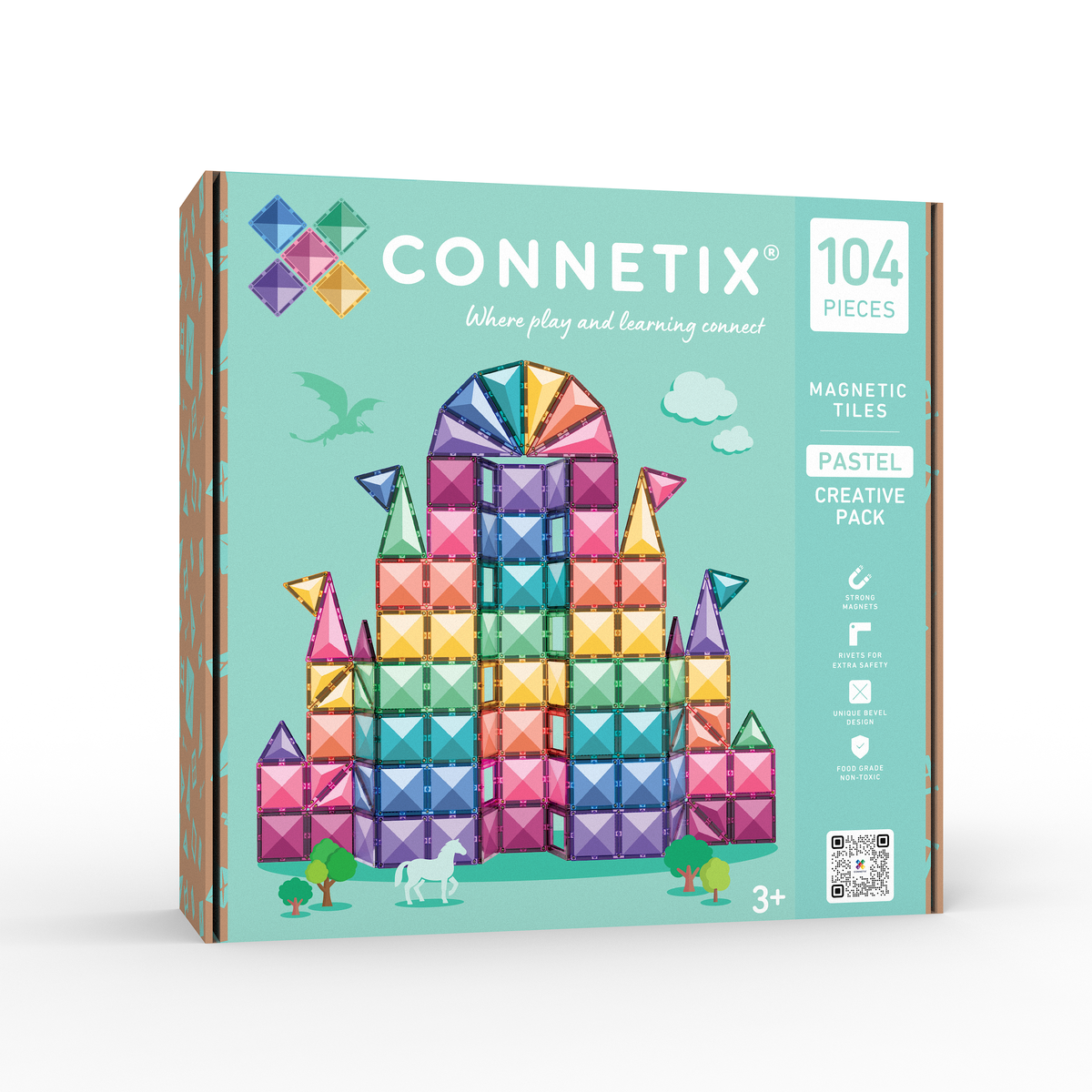 Connetix Pastel 104pc Creative Pack