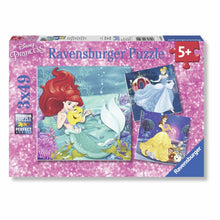 Load image into Gallery viewer, Ravensburger  3x49pc Disney Princesses Adventure Puzzle
