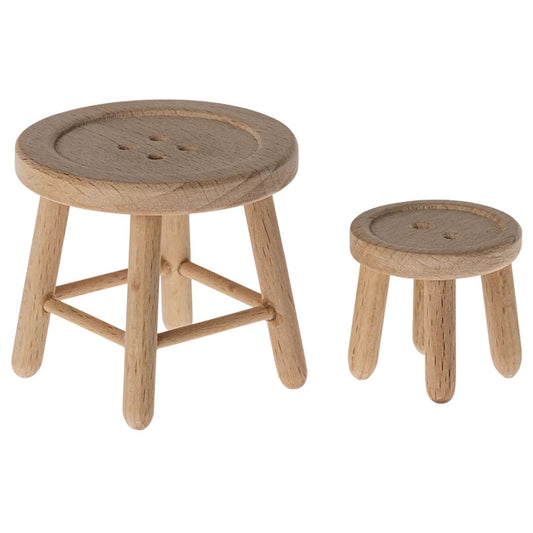 Maileg Mouse Table and Stool Set