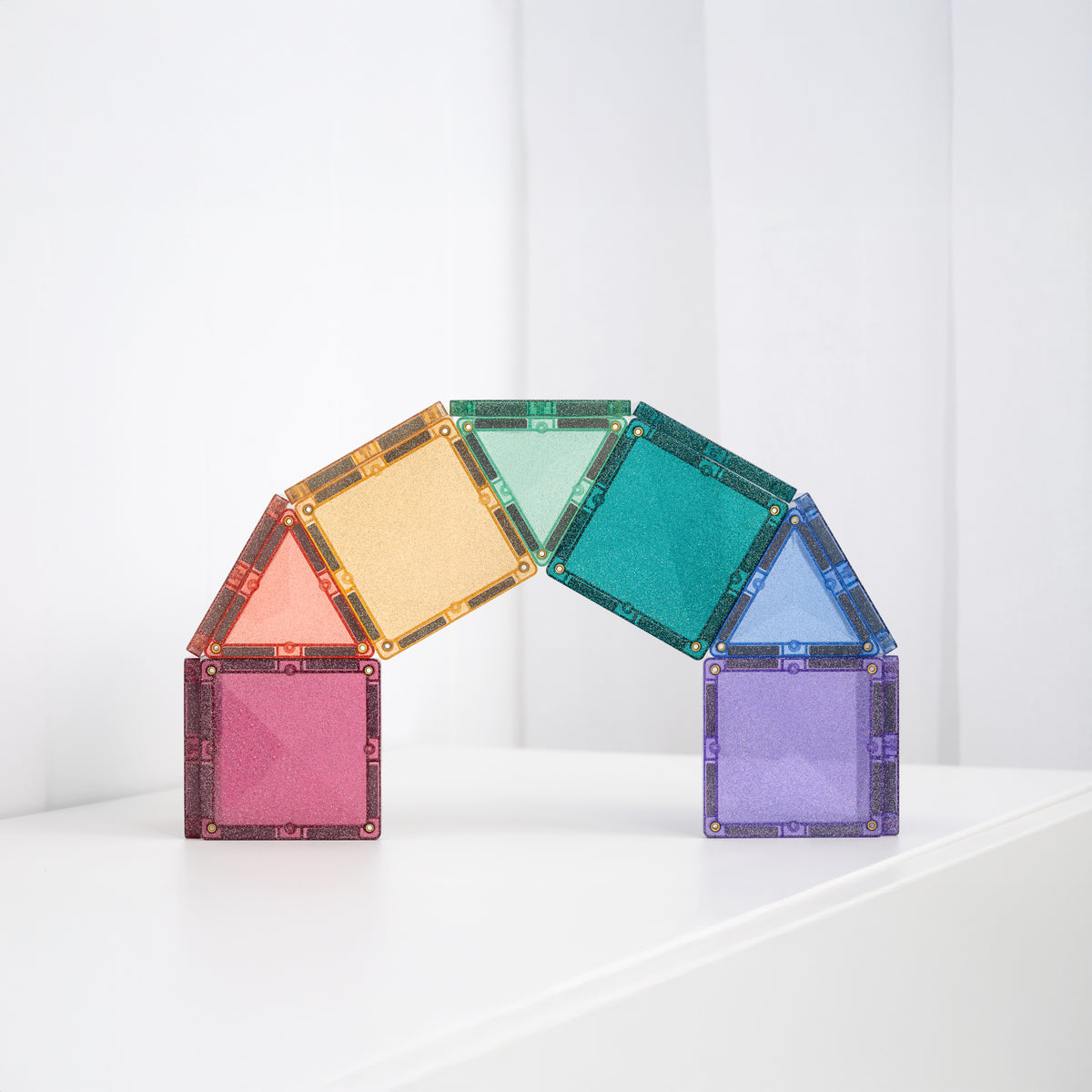 Connetix 48pc Glitter Castle Pack