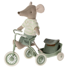 Load image into Gallery viewer, Maileg Tricycle Mouse Big Brother with Bag 2024 *** PRE-ORDER July ***
