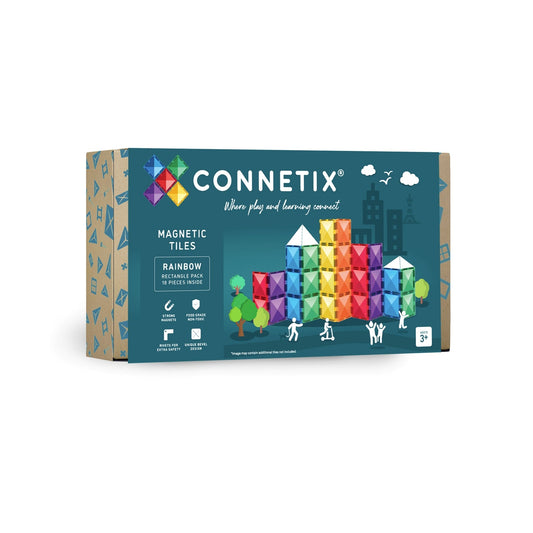 Connetix Rainbow 18pc Rectangle Pack
