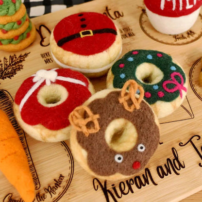Tara Treasures Felt Christmas Doughnuts (Assorted)