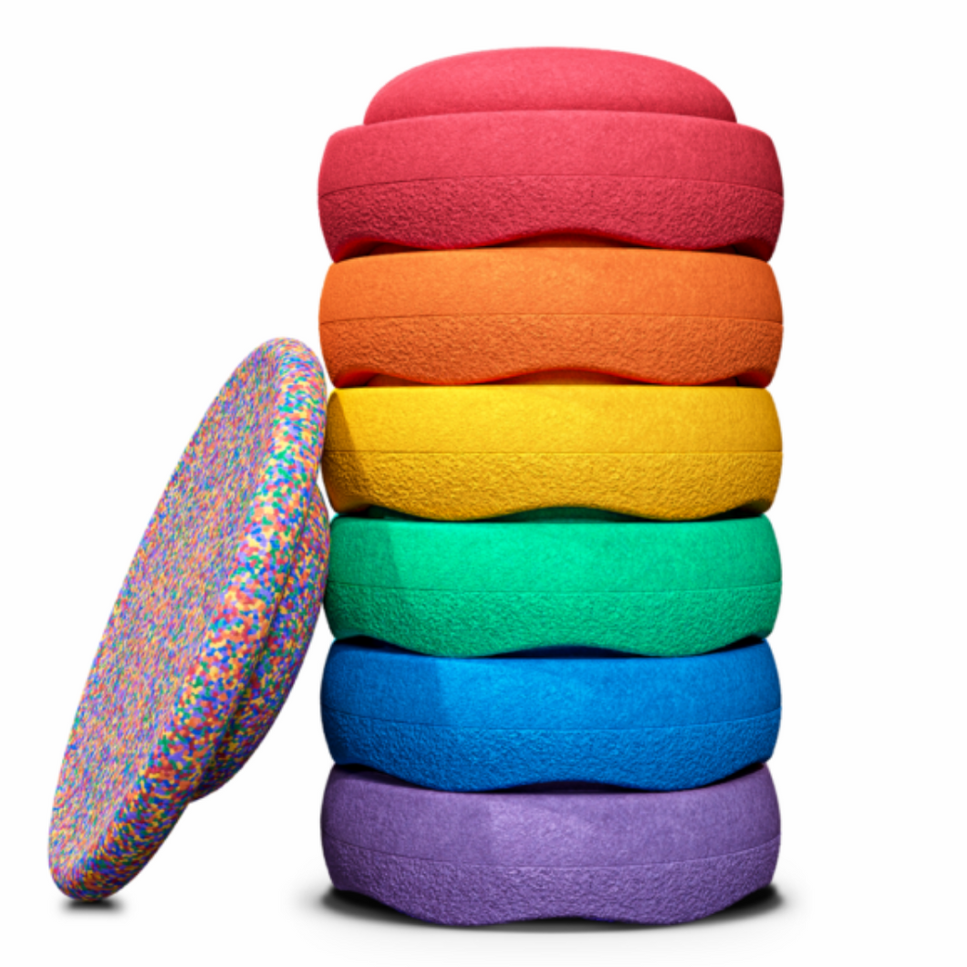 Stapelstein® Super Confetti Rainbow Classic 6pc Set