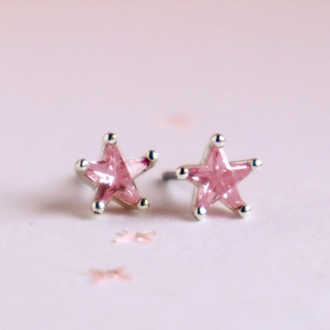 Lauren Hinkley Pink Starry Earrings (Boxed)