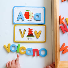 Load image into Gallery viewer, Curious Columbus Flash Cards &amp; ABC Magnetic Letters
