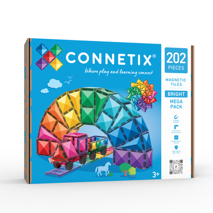 Connetix Bright 202pc Mega Pack