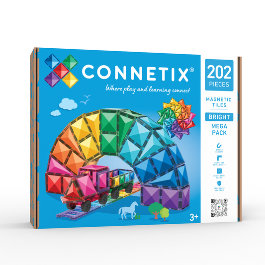 Connetix Bright 202pc Mega Pack