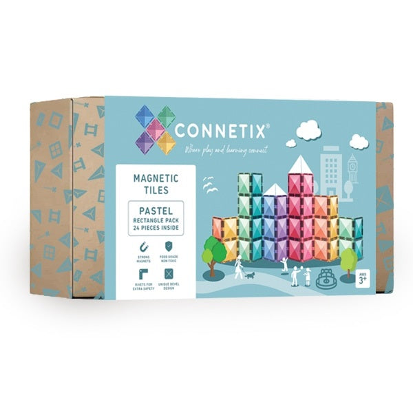 Connetix Pastel 24pc Rectangle Pack