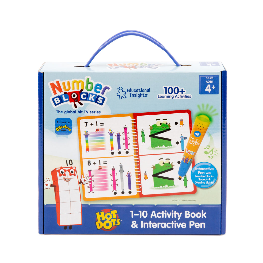 NUMBERBLOCKS® Hot Dots® 1-10 Activity Book & Interactive Pen