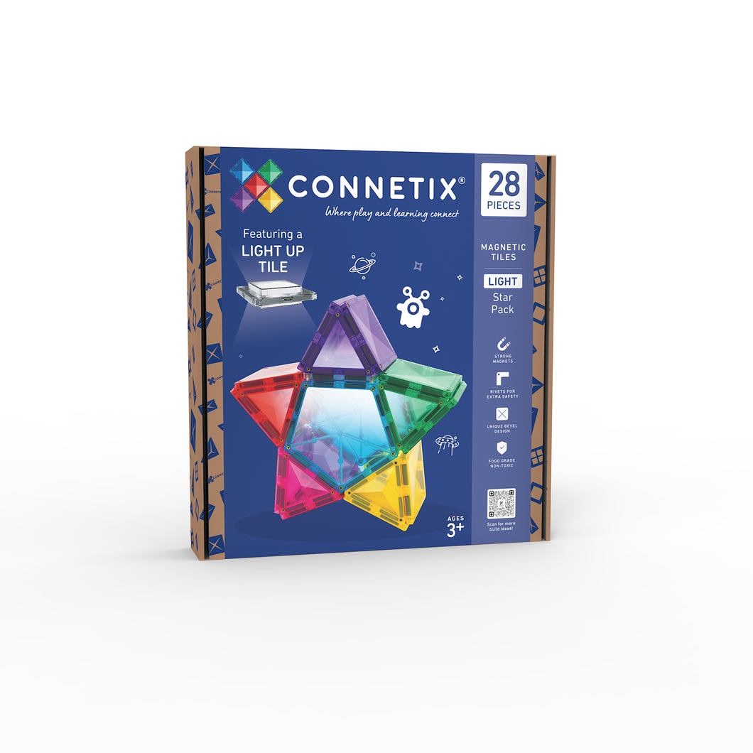 Connetix 28pc Light Star Pack
