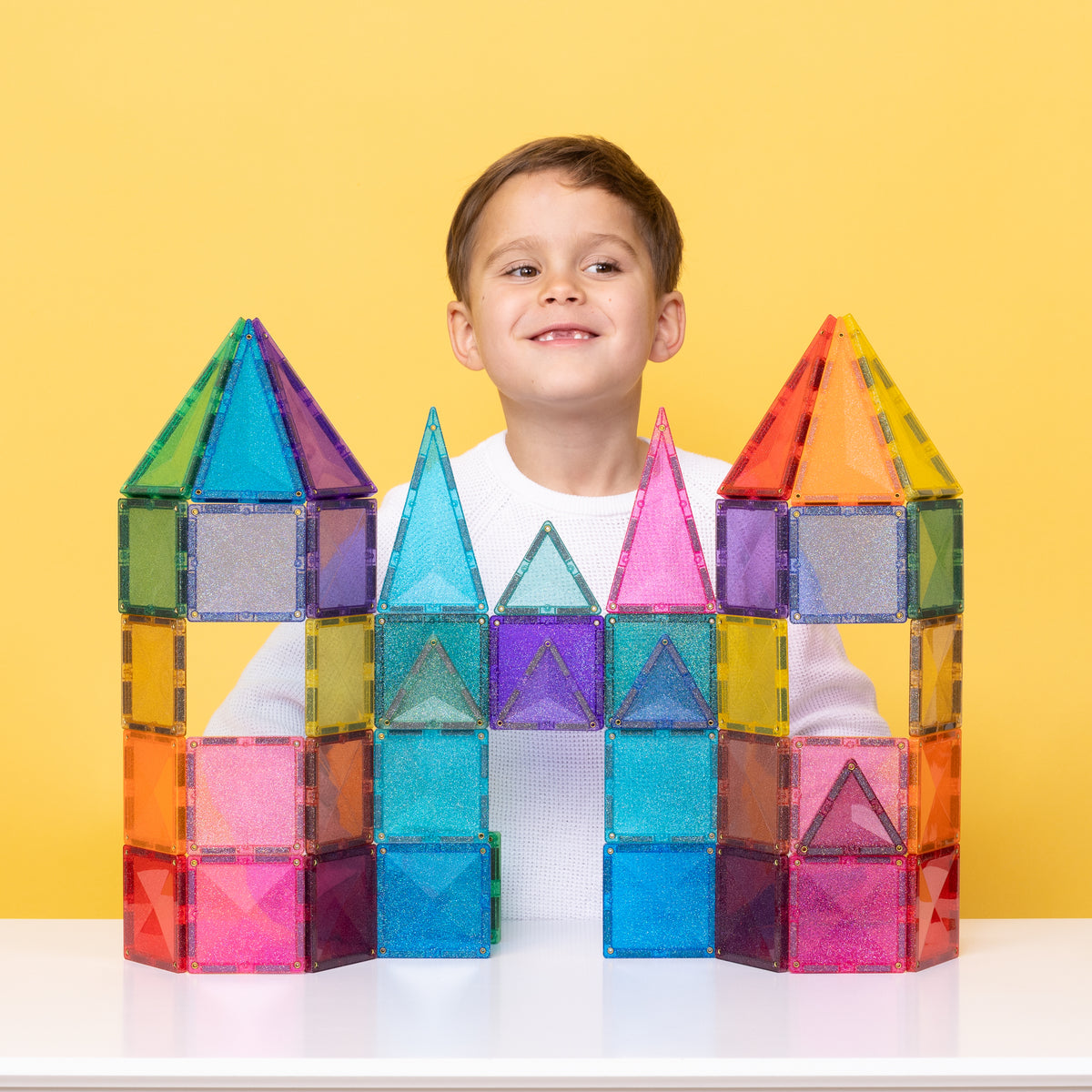 Connetix 48pc Glitter Castle Pack