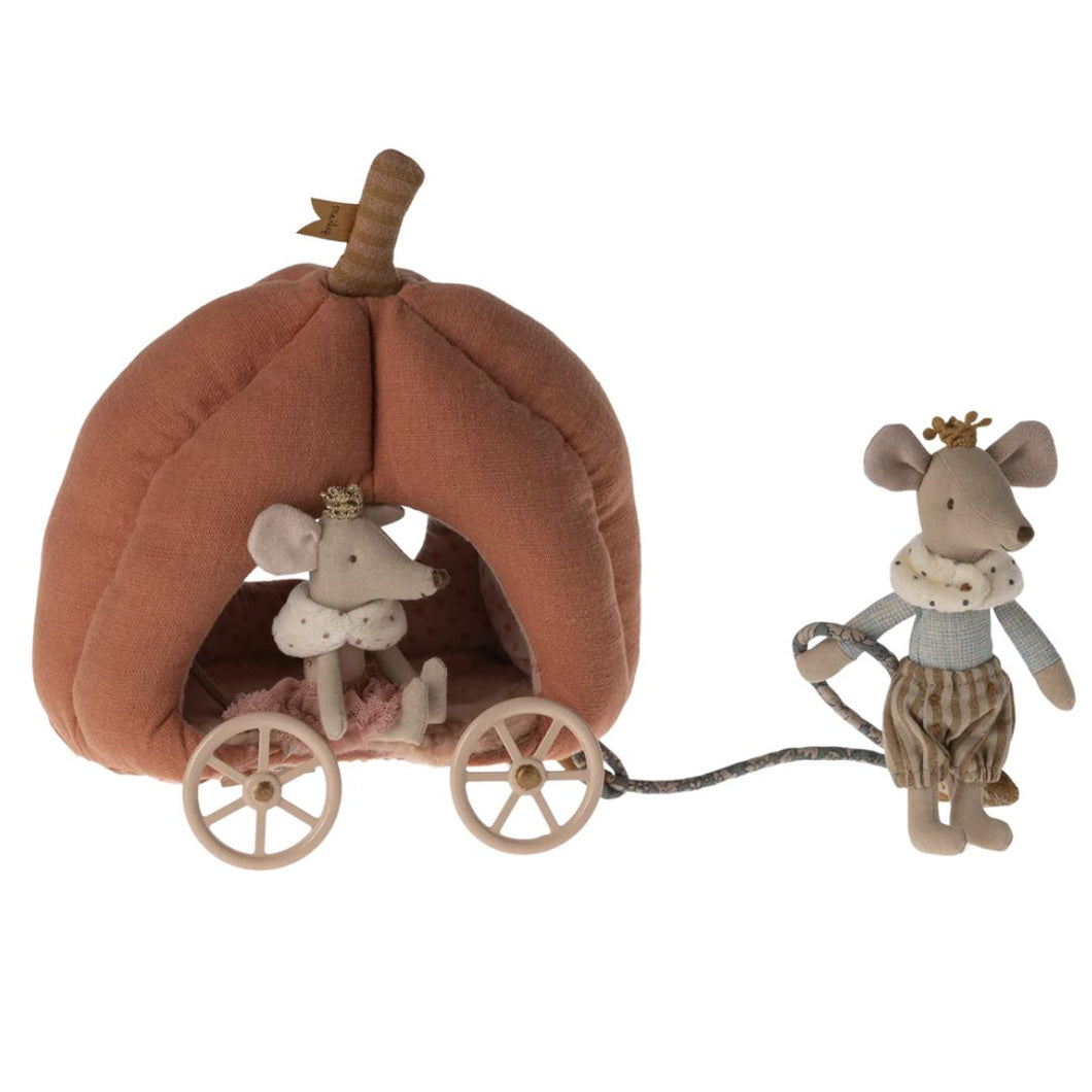 Maileg Pumpkin Carriage, Mouse *** PRE-ORDER August ***