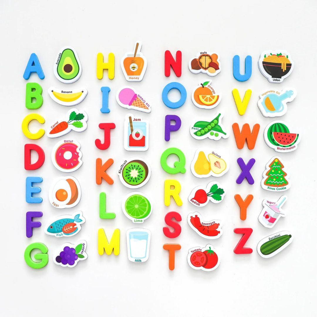 Curious Columbus Magnetic Foods & Letters