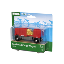 Load image into Gallery viewer, BRIO Vehicle Gold Load Cargo Wagon

