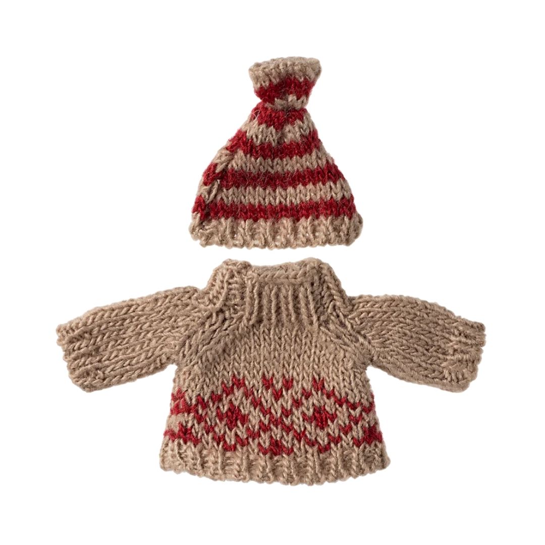 Maileg Knitted Sweater and Hat (Assorted)