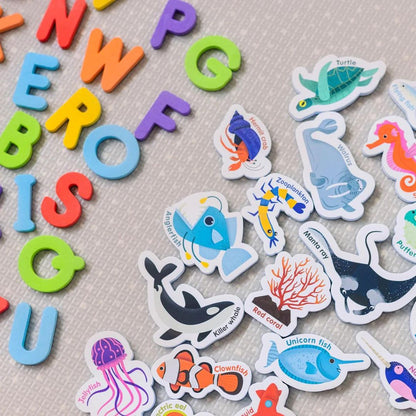 Curious Columbus Magnetic Sea Creatures & Letters