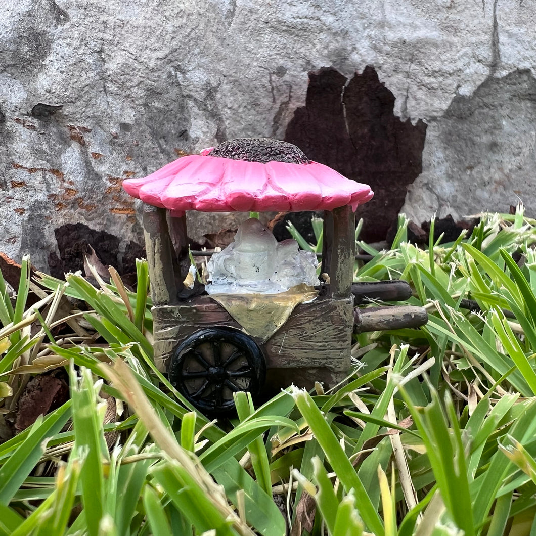 Fairy Garden Flower Tea Cart