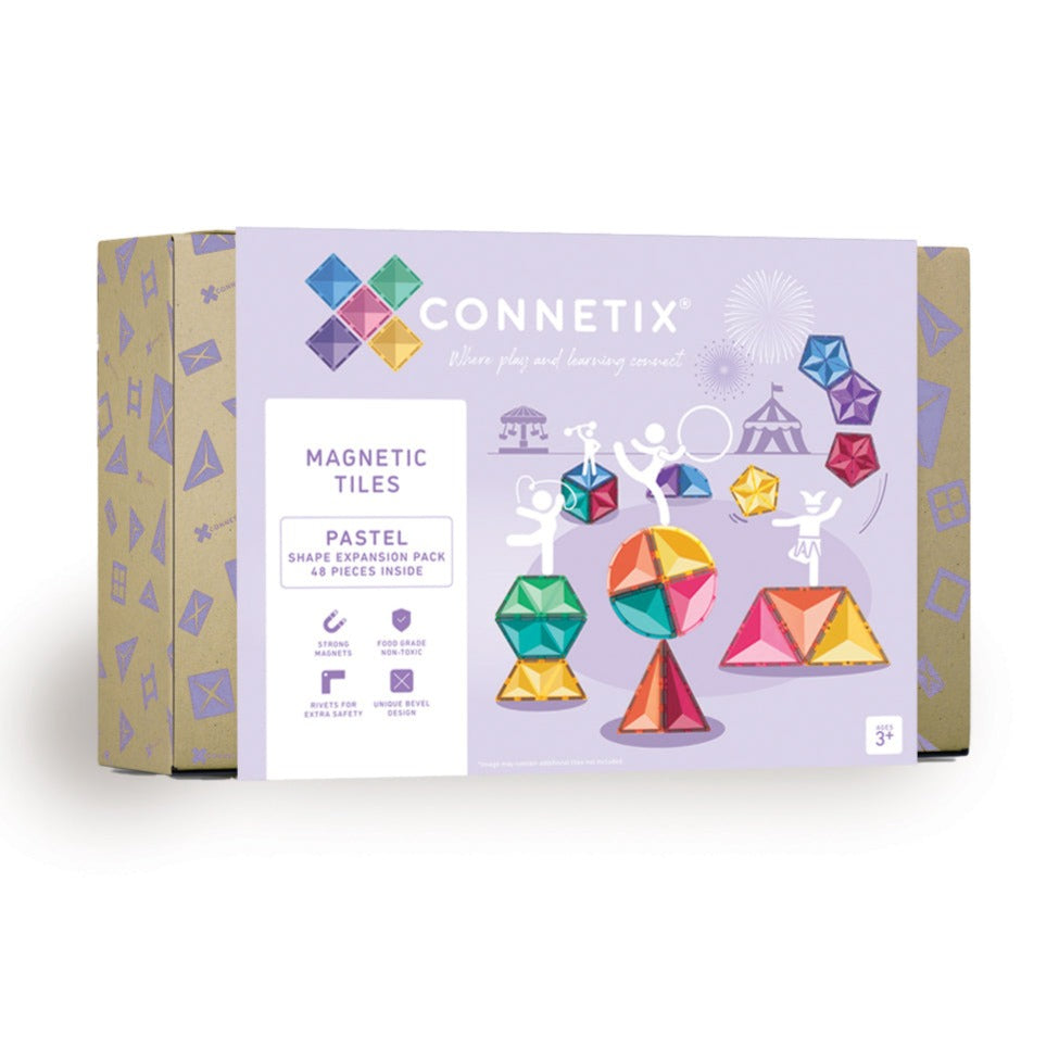 Connetix Pastel 48pc Shape Expansion Pack