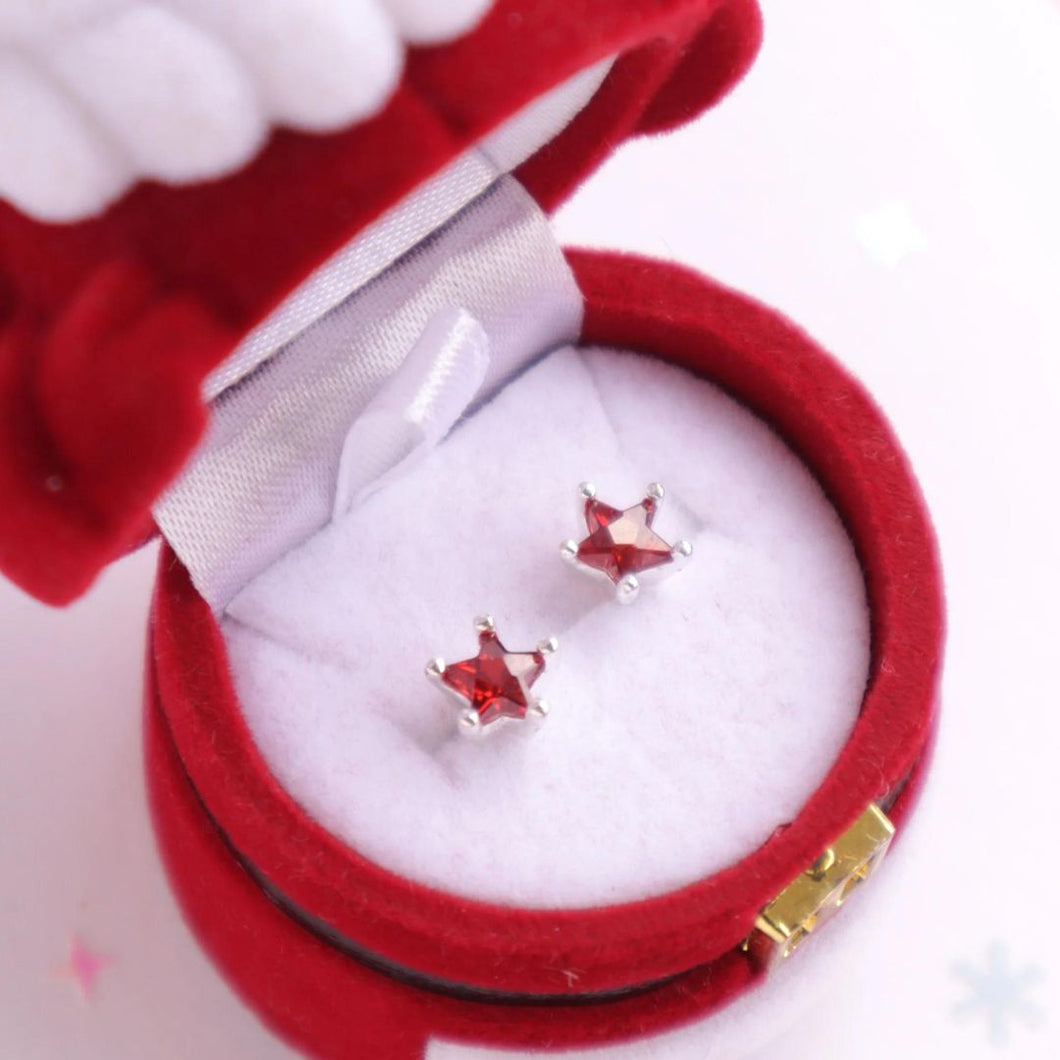 Lauren Hinkley Red Starry Earrings (Boxed)