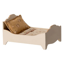 Load image into Gallery viewer, Maileg Wooden Bed Mouse - Off-White ** SPECIAL ORDER **

