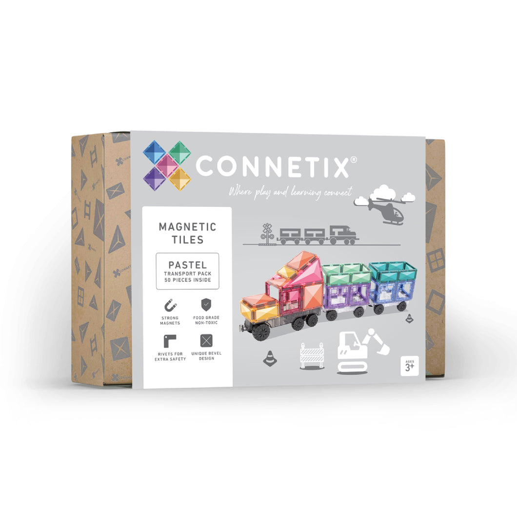 Connetix Pastel 50pc Transport Pack