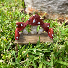 Load image into Gallery viewer, Fairy Garden Mushroom Garden Bench
