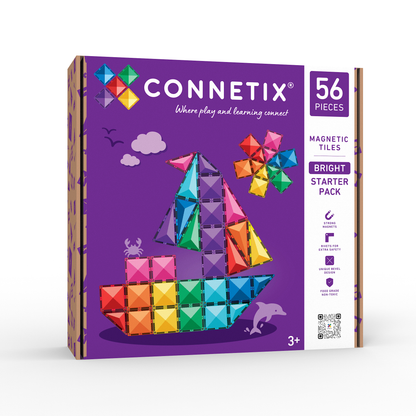 Connetix Bright 56pc Starter Pack