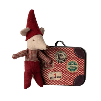 Maileg Christmas Mouse Baby in Suitcase