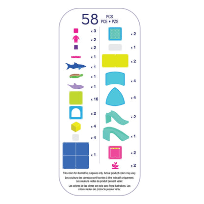 Magna Tiles 58pc Undersea Adventure Set
