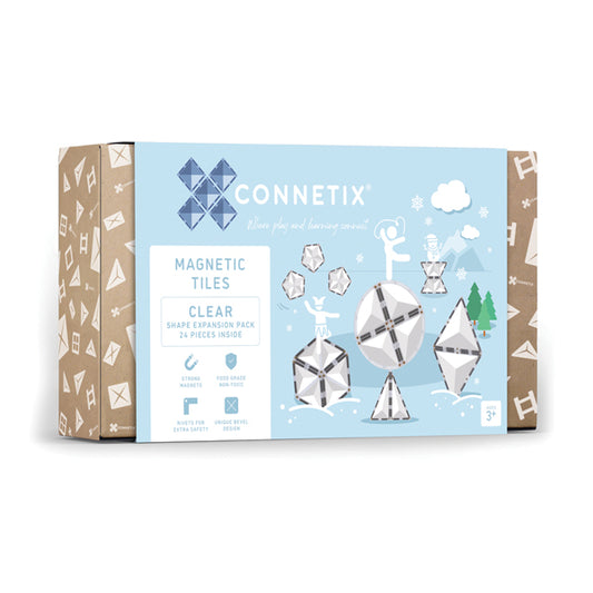 Connetix Clear 24pc Shape Expansion Pack