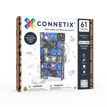 Load image into Gallery viewer, Connetix 61pc Ball Run Glitter Galaxy Pack
