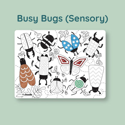 HeyDoodle Sensory Mat - Busy Bugs