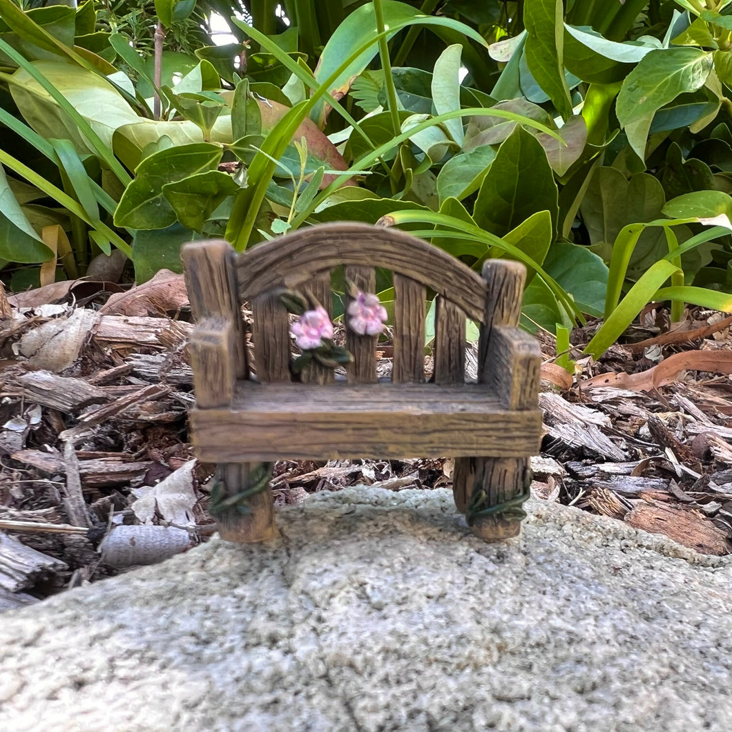 Miniature Garden Mini Bench Seat