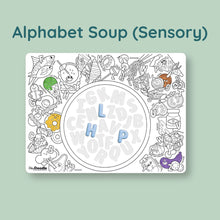 Load image into Gallery viewer, HeyDoodle Sensory Mat - Alphabet Soup
