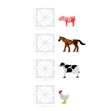 Load image into Gallery viewer, Magna Tiles 25pc Farm Animals Set
