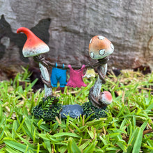 Load image into Gallery viewer, Fairy Garden Mushroom Clothesline
