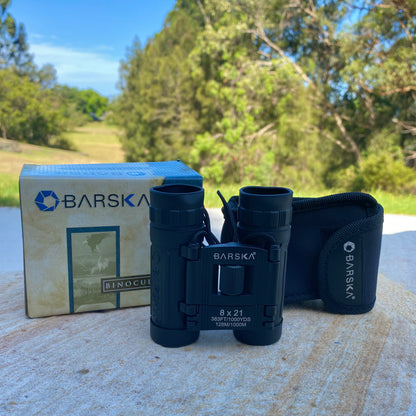 Barska 8x21 Lucid View Black Compact Binocular