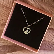 Load image into Gallery viewer, Sterling Silver White CZ Heart Pendant
