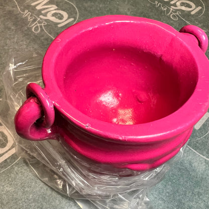 Triple Moon Cast Iron Coloured Cauldron Small Pink ** IMPerfect **